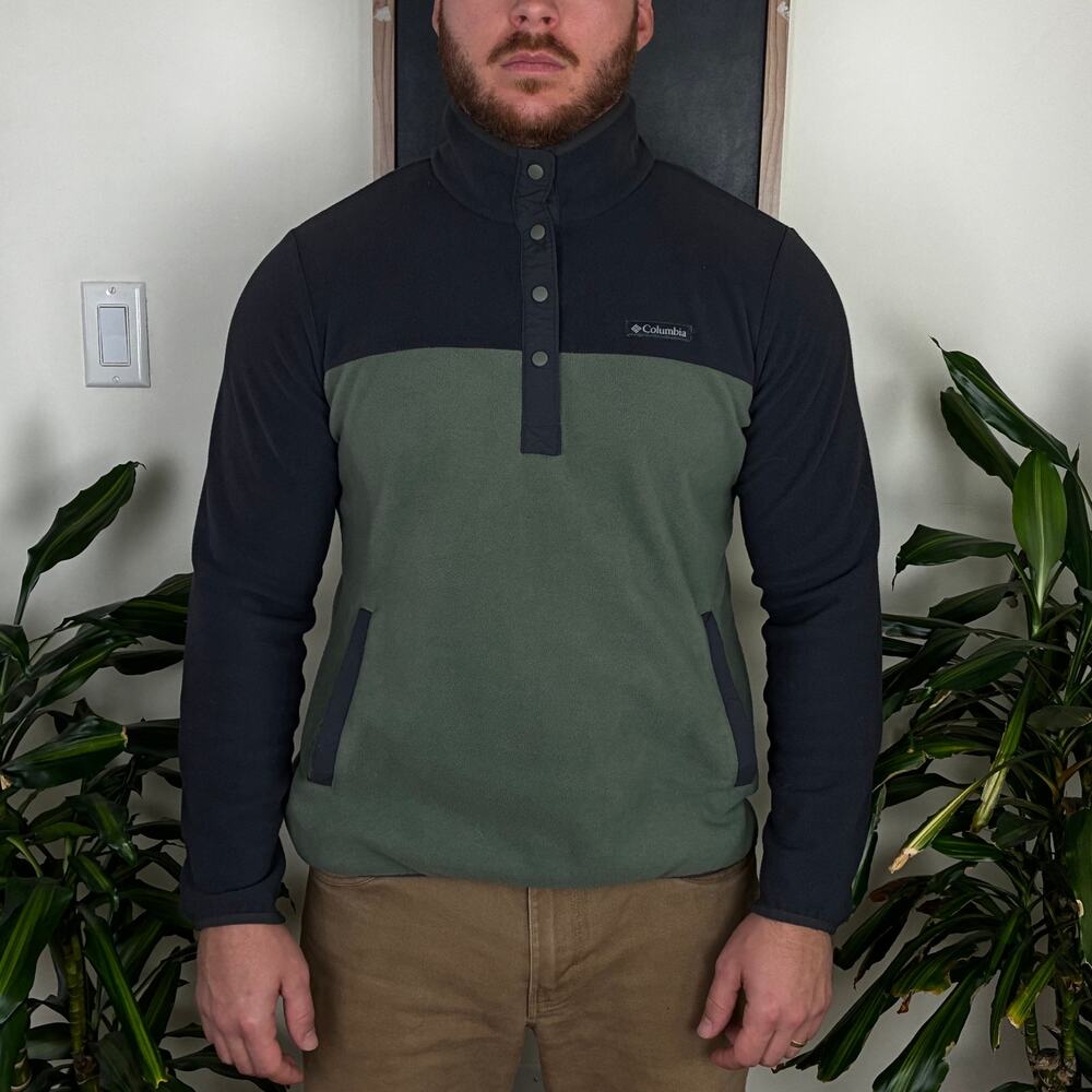 Columbia Fleece Quarter Button Sweater